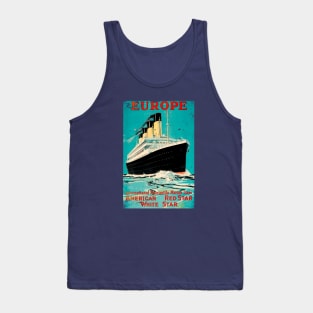 Poster Retro Ship Vintage Cruise Vessel Tank Top